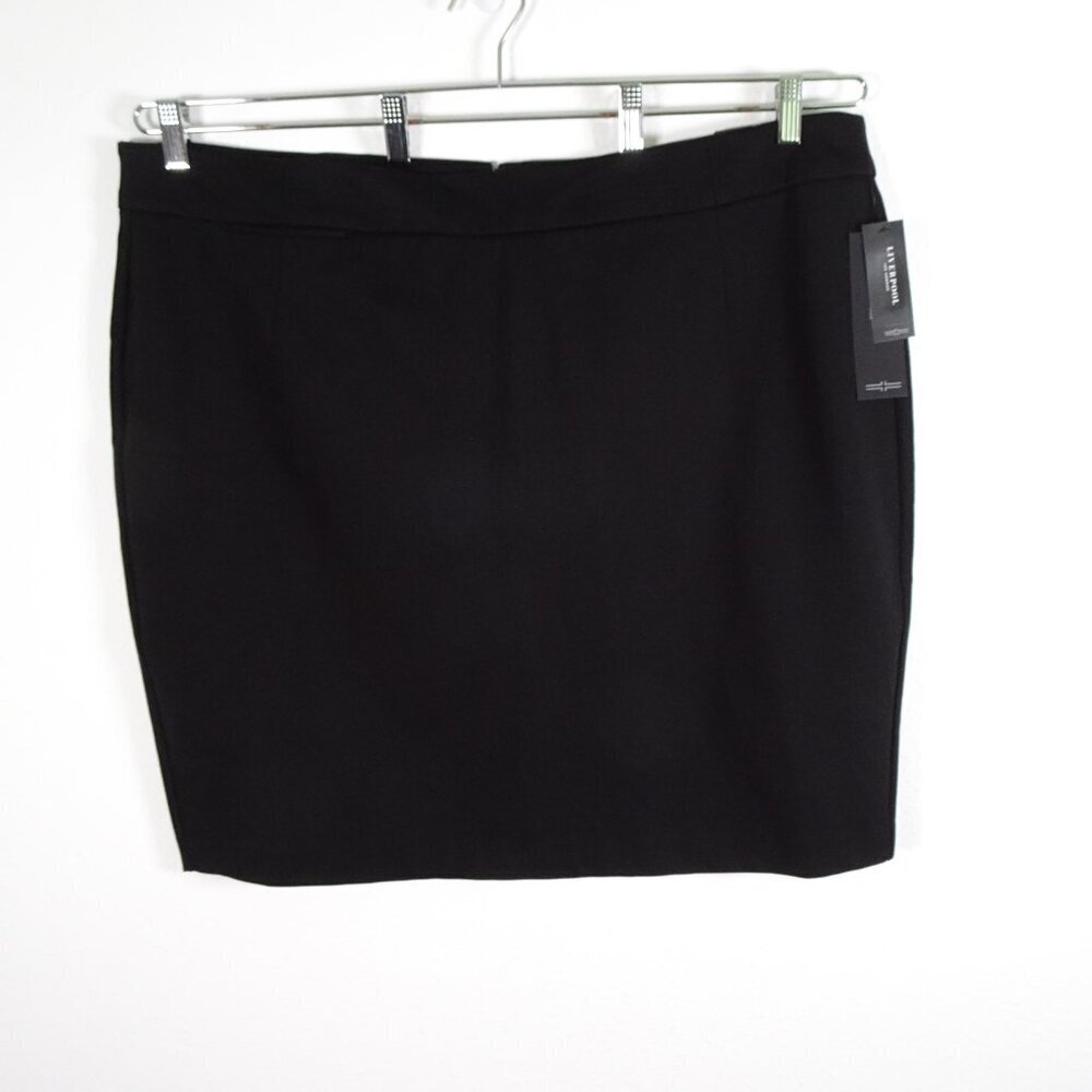 Liverpool Pencil Skirt Women's Plus Size 24W Black Short Capsule Wardrobe - Picture 2 of 12